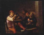 Adriaen Brouwer Smokers in an Inn. painting